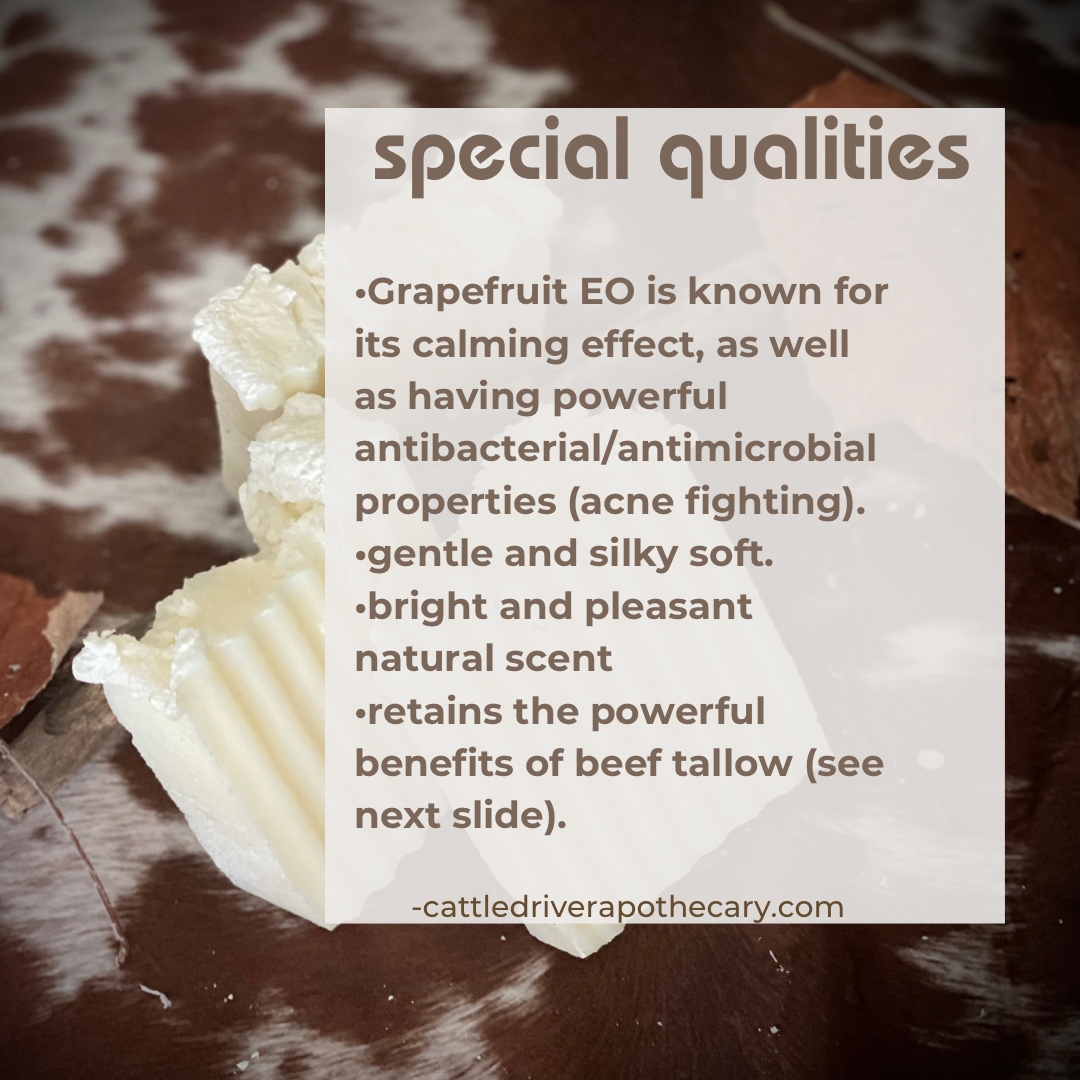 Grapefruit Tallow Soap