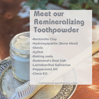 Bone Mint + Probiotics Remineralizing Toothpowder