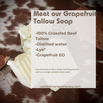 Grapefruit Tallow Soap